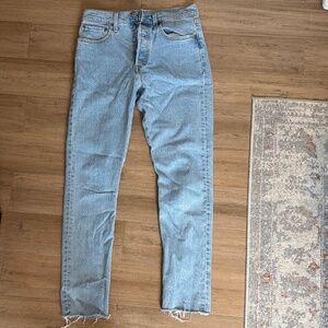 Levi 501 jeans. Straight leg 28/30
